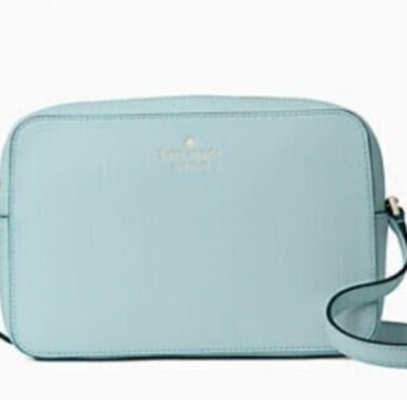 Kate Spade Harper Leather Crossbody Bag Aphrodite Blue FiRm Price - Picture 5 of 6